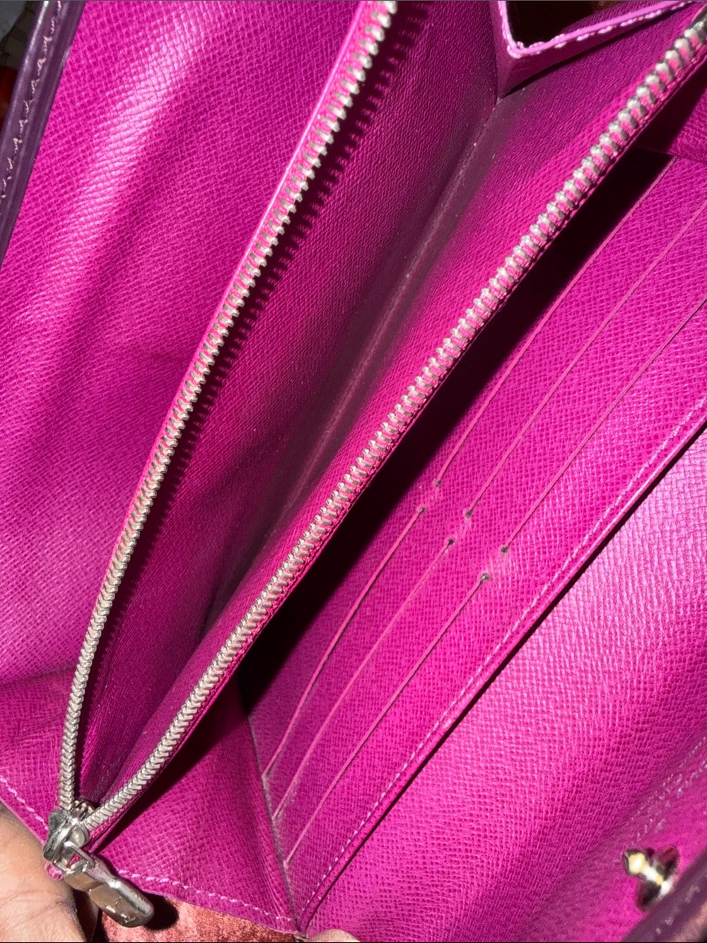 Louis Vuitton Magenta Epi Leather Continental Wallet - Picture 4 of 16